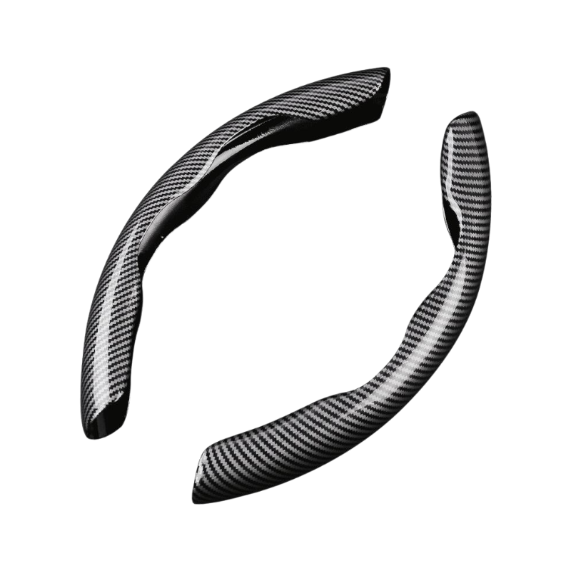 Carbon fiber steering wheel cover