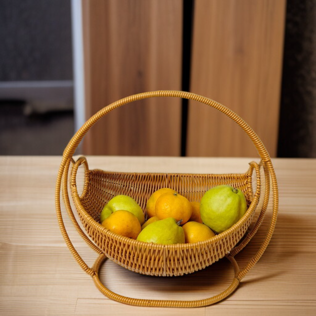 Imitation rattan fruit basket