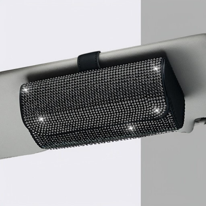 กล่องใส่แว่นตากันแดดรถยนต์กล่องใส่แว่นตากันแดดสำหรับผู้หญิงทั่วไป