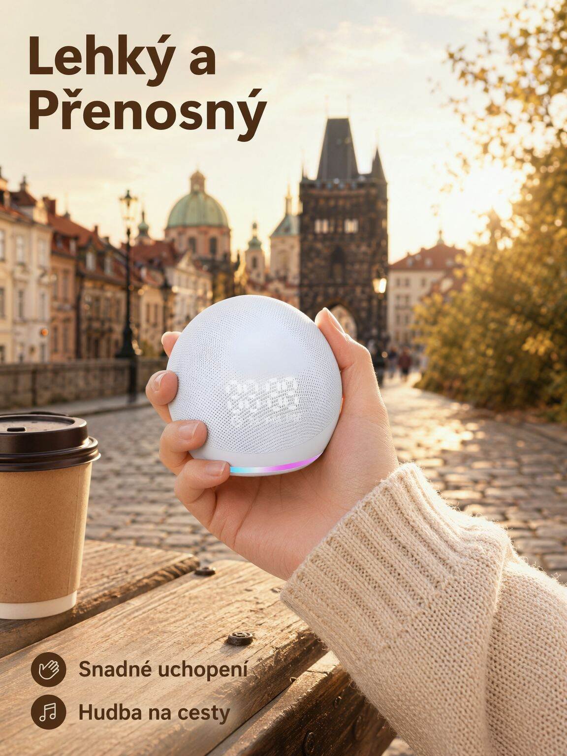Přenosný Bluetooth reproduktor s výkonným basem, mini reproduktor