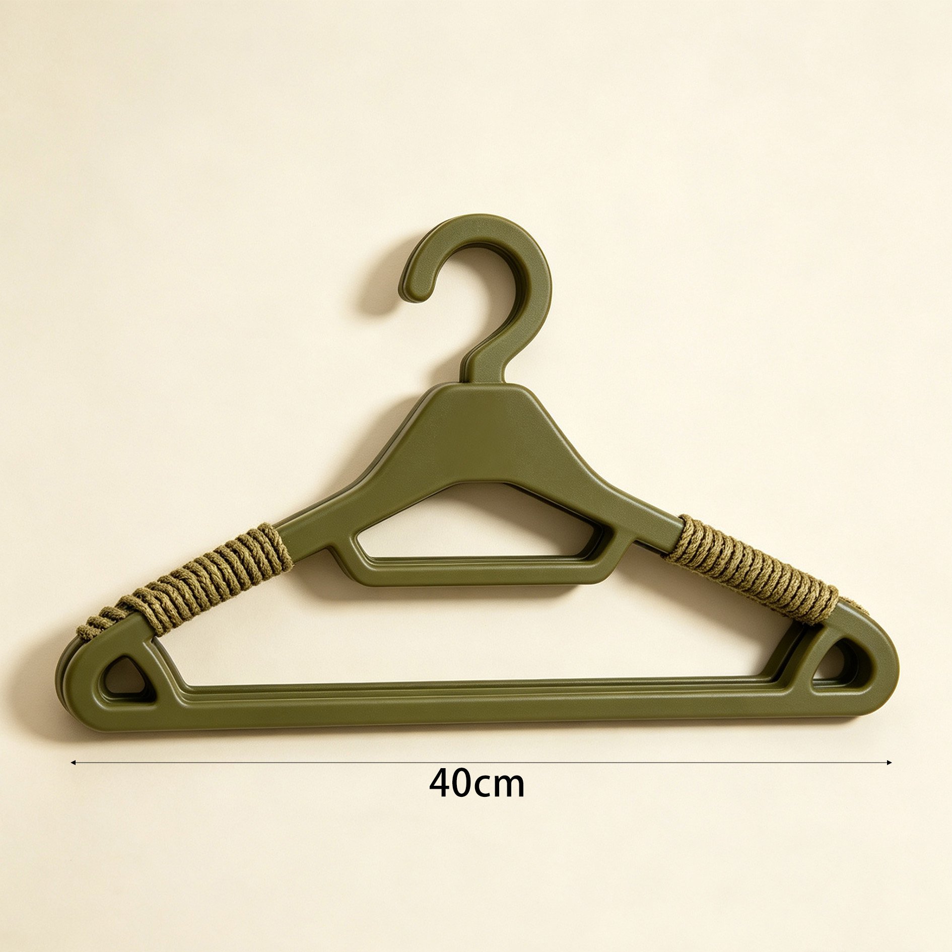 Anti-slip clothes hanger holding a shirt securely