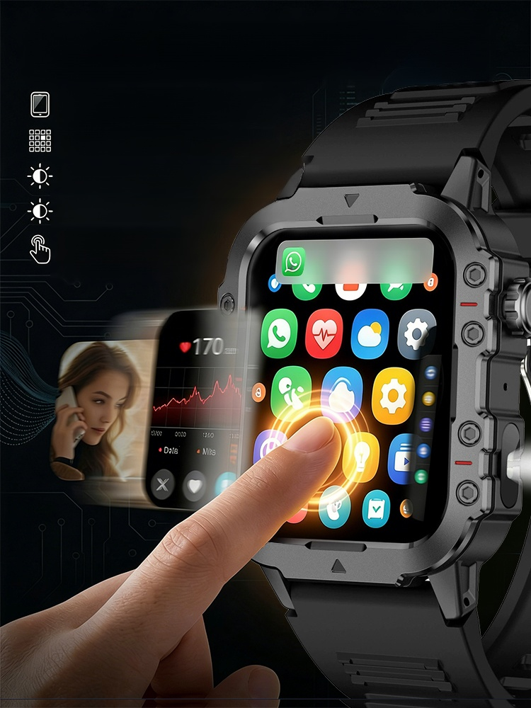 OutdoorPro X Jasny Inteligentny Zegarek Zewnętrzny