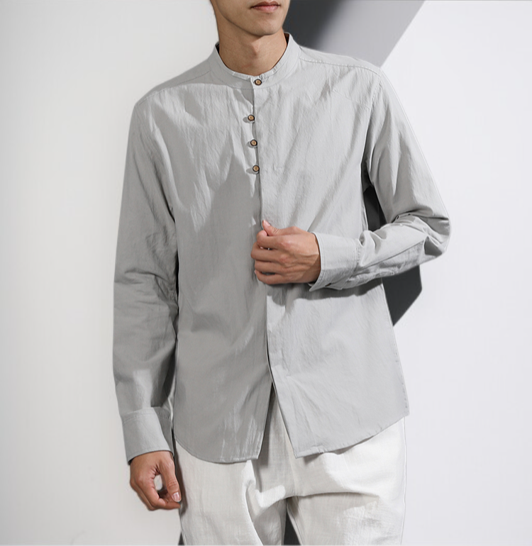 다양한 컬러의 남자 캐주얼 셔츠 이미지