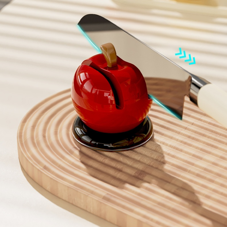 蘋果鎢鋼吸盤磨刀器