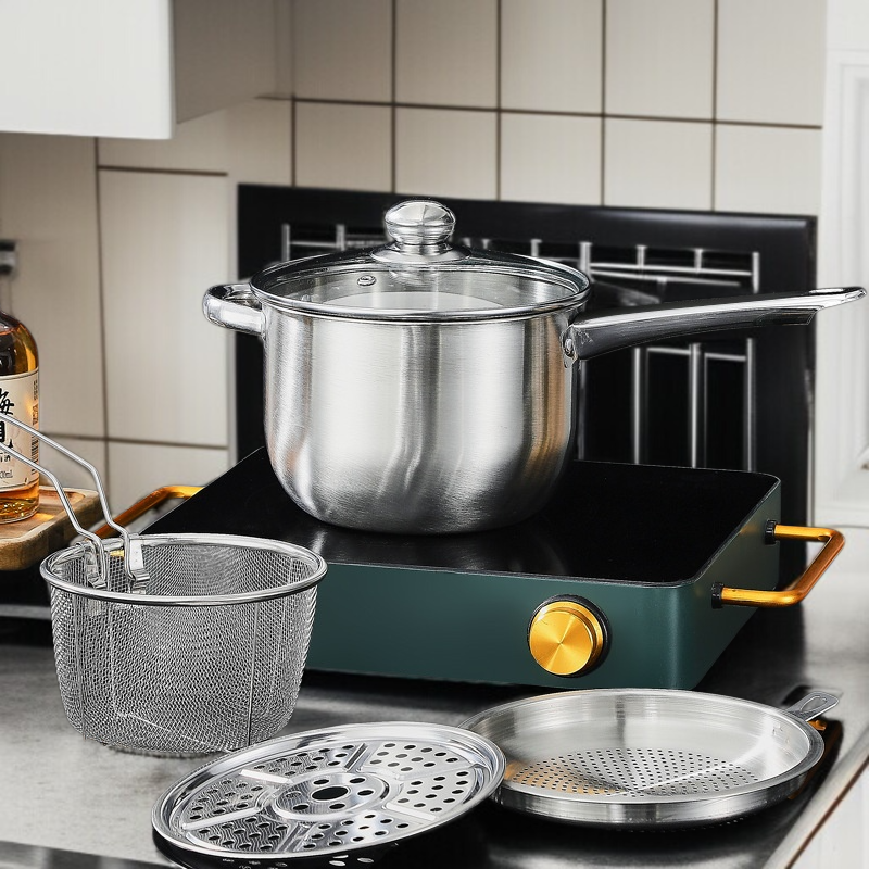 가정용 찜기 다용도 대용량 스테인리스 스틸 찜기 거름망 깊숙이 찜기 튀김 제작에 적합