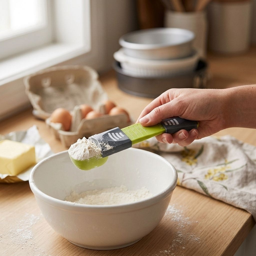 Multifunktionaler Messlöffel für den Haushalt mit neun Ebenen