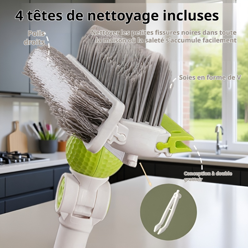 Multifunctional Silicone Brush Floor Brush for Toilet