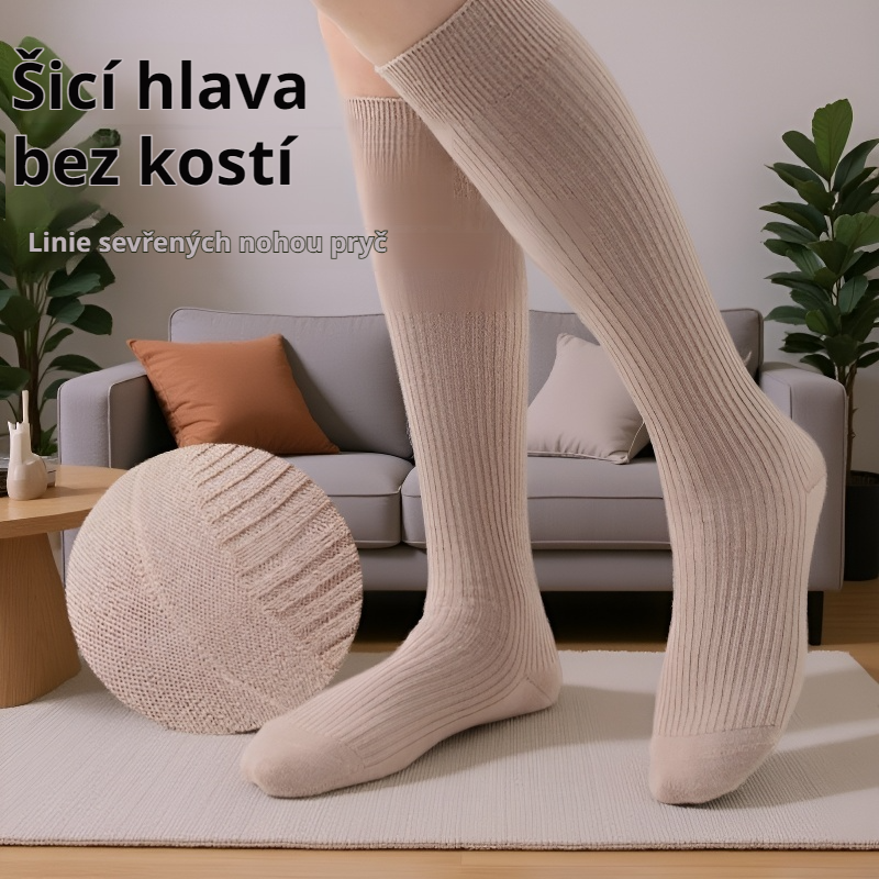 Vlněné ponožky na lýtka