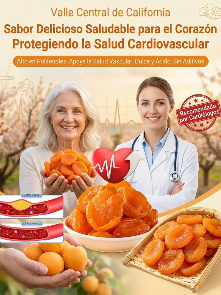 Albaricoques Secos de Xinzhou Recomendados por Médicos para la Salud Cardiovascular y Cerebral