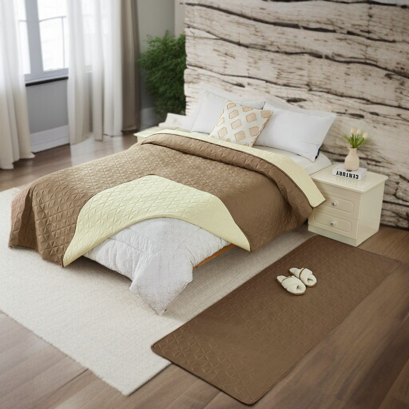 エンボス加工が施された防水マットの拡大写真