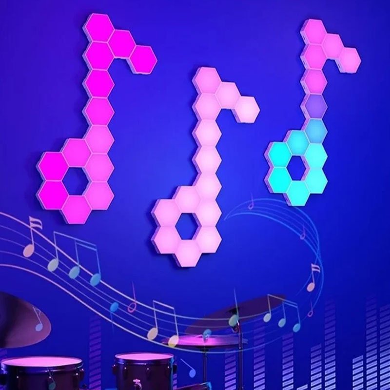 Touch hexagonal honeycomb light