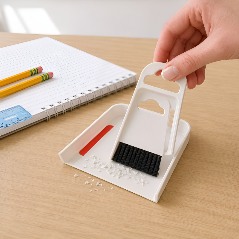 Mini Broom and Dustpan Set Household Desktop Cleaning Kit