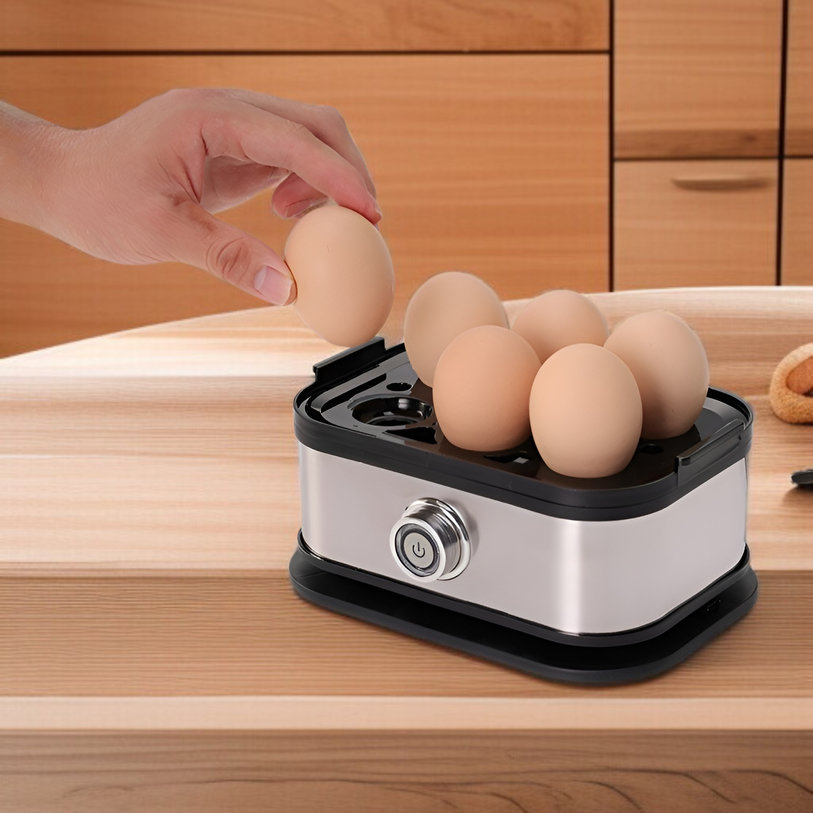 ステンレス製多機能エッグクッカー
