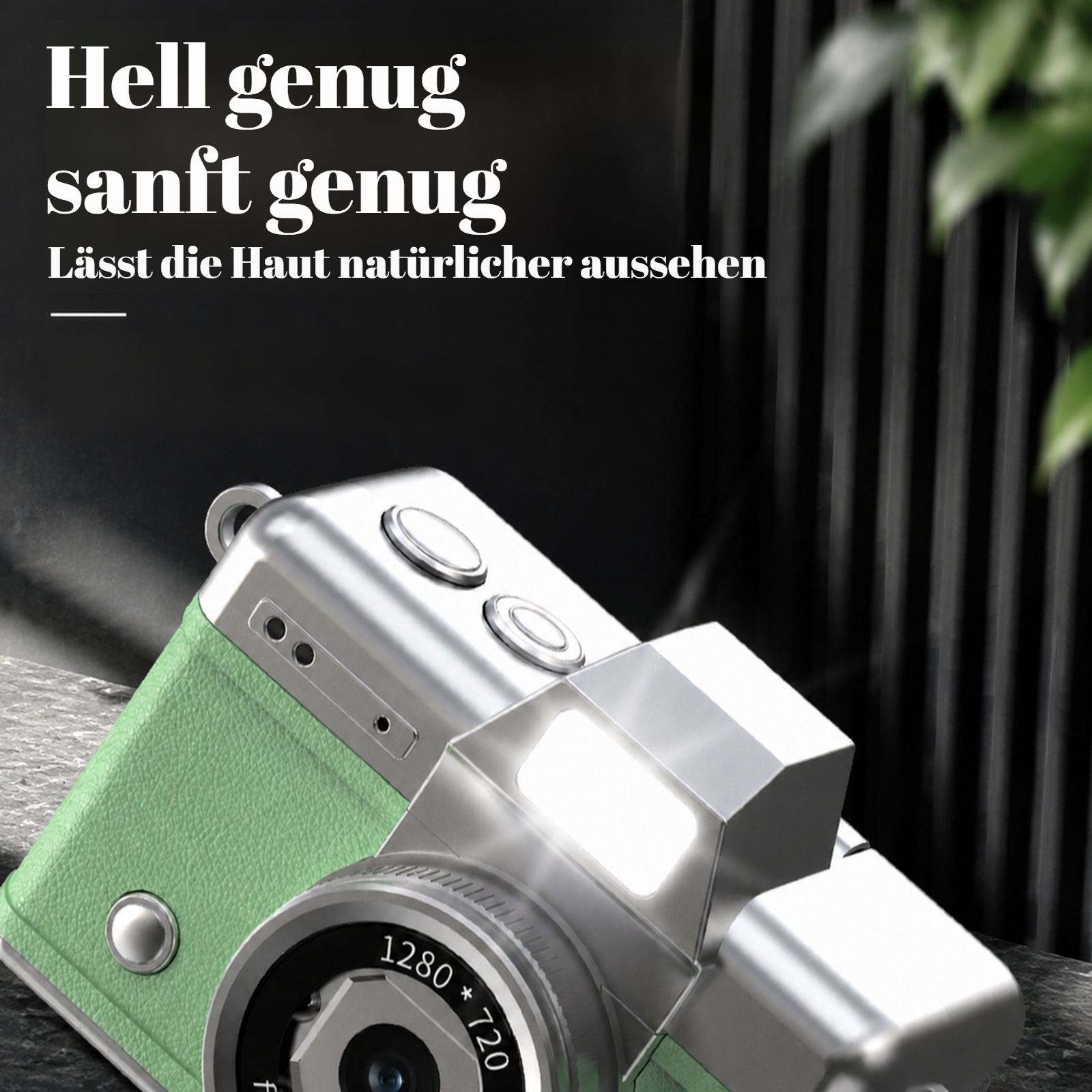 Tragbare Retro CCD-Kamera mit Klappbildschirm für Schüler auf dem Campus