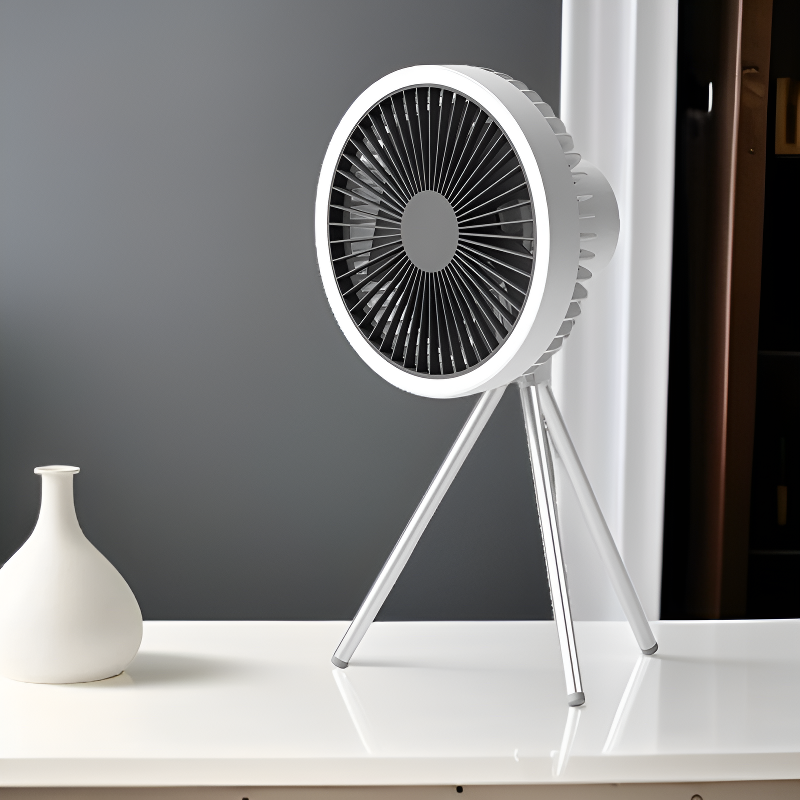 세 다리 경량 야외용 선풍기, 휴대하기 쉬움