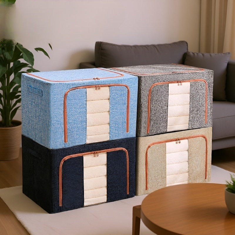 철골 대용량 두꺼운 수납함 가시 의류 수납함 단일창 수납함 투명 수납함