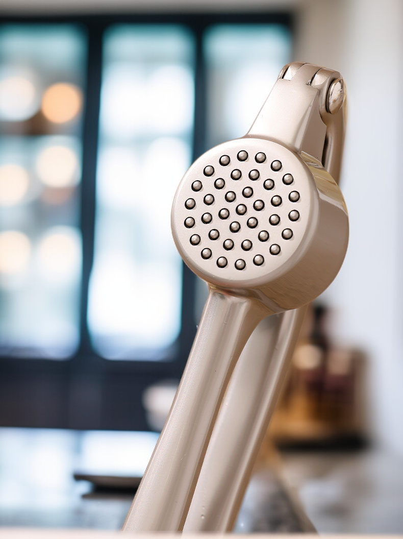 Prensa de ajos ergonómica fácil de limpiar