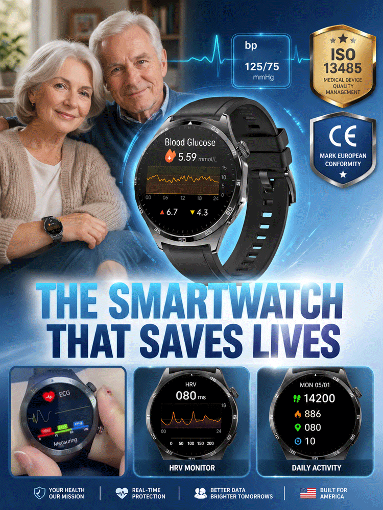 High-precision smart blood glucose monitoring watch