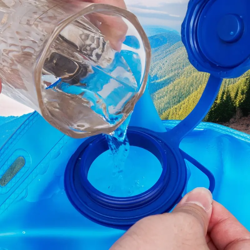 Bolsa de agua deportiva para exteriores, plegable y sin sabor, fácil de transportar