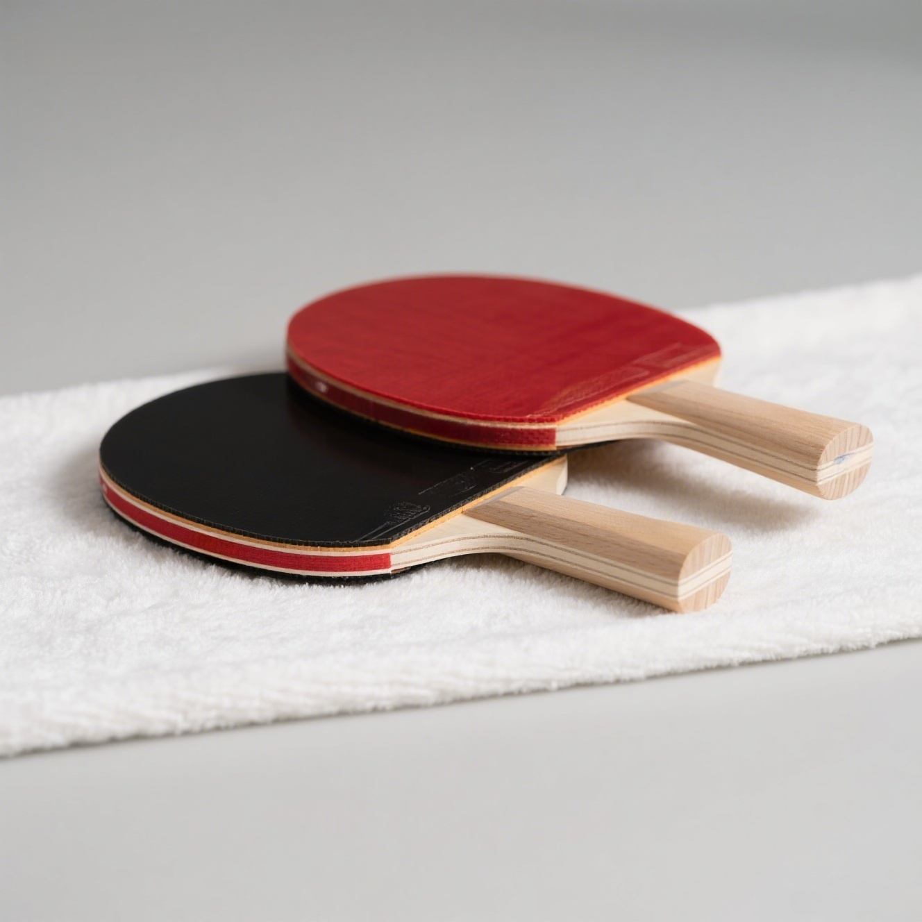 Close-up of high-quality ping pong paddle rubber surface