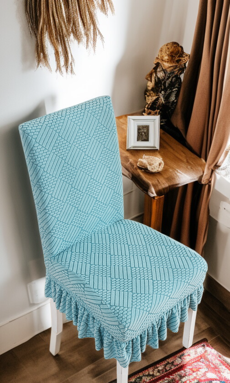 Elastic anti slip chair cover for home furniture protection