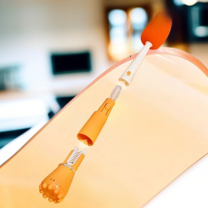 가정용컵솔 다용도 긴 손잡이 세척솔 유리컵 틈새솔 텀블러 사각 세척 트리플 브러쉬