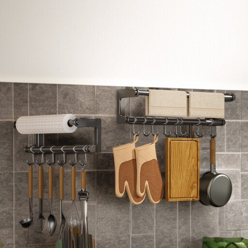 욕실 스텐 후크 펀치프리 벽걸이 수납선반 주방 냄비삽 수저선반 벽선반 스텐후크