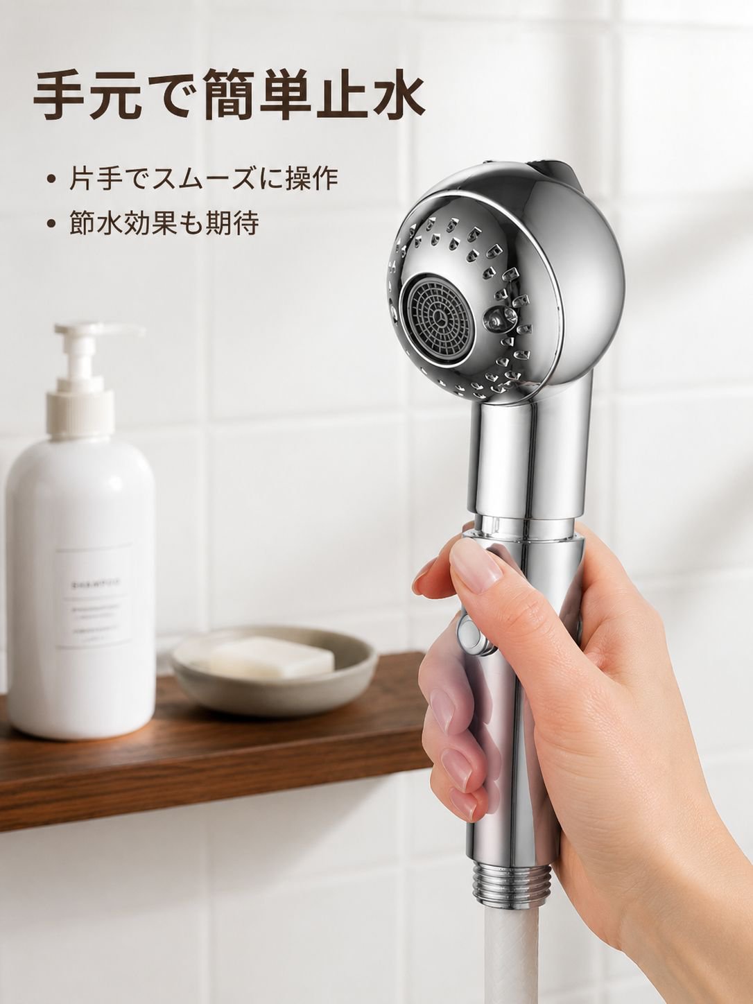 子供とペット兼用シャワーヘッド