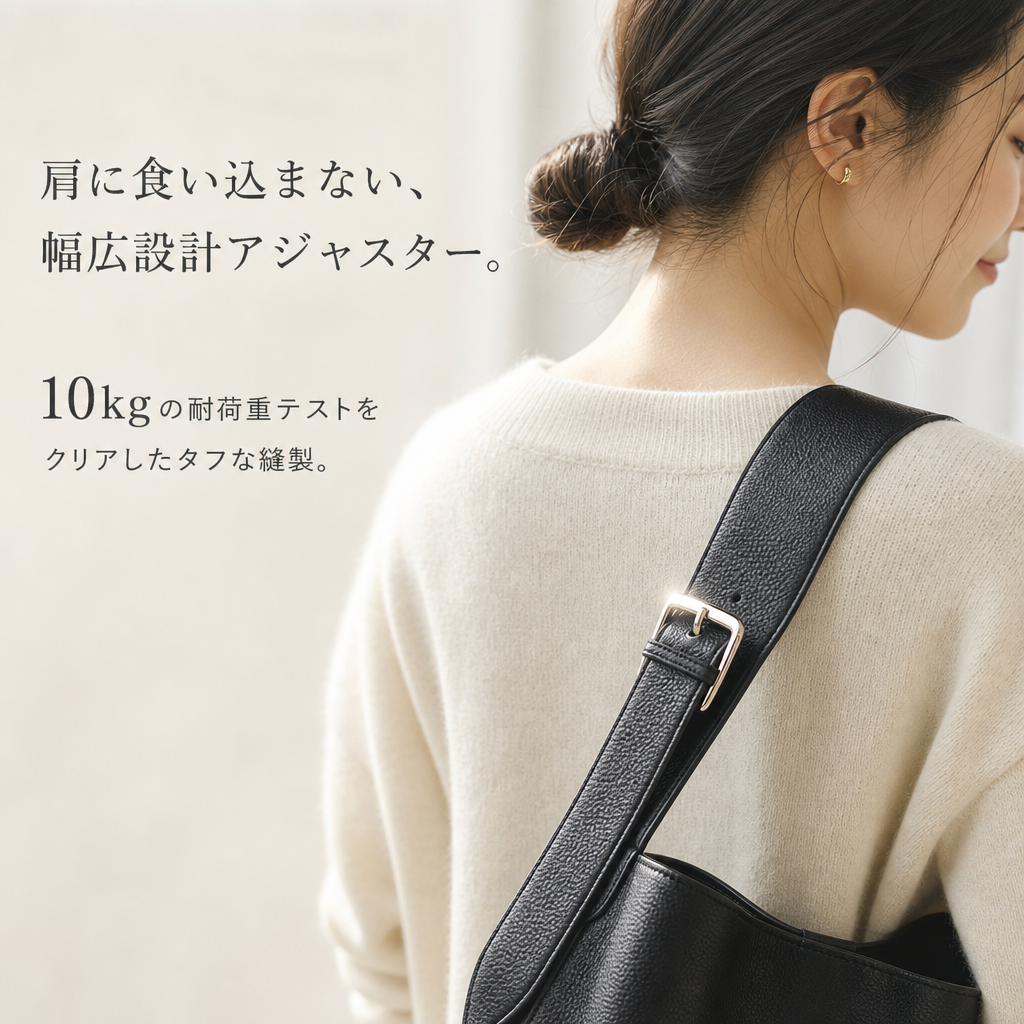 個性的ゆったり風レディーストートバッグ