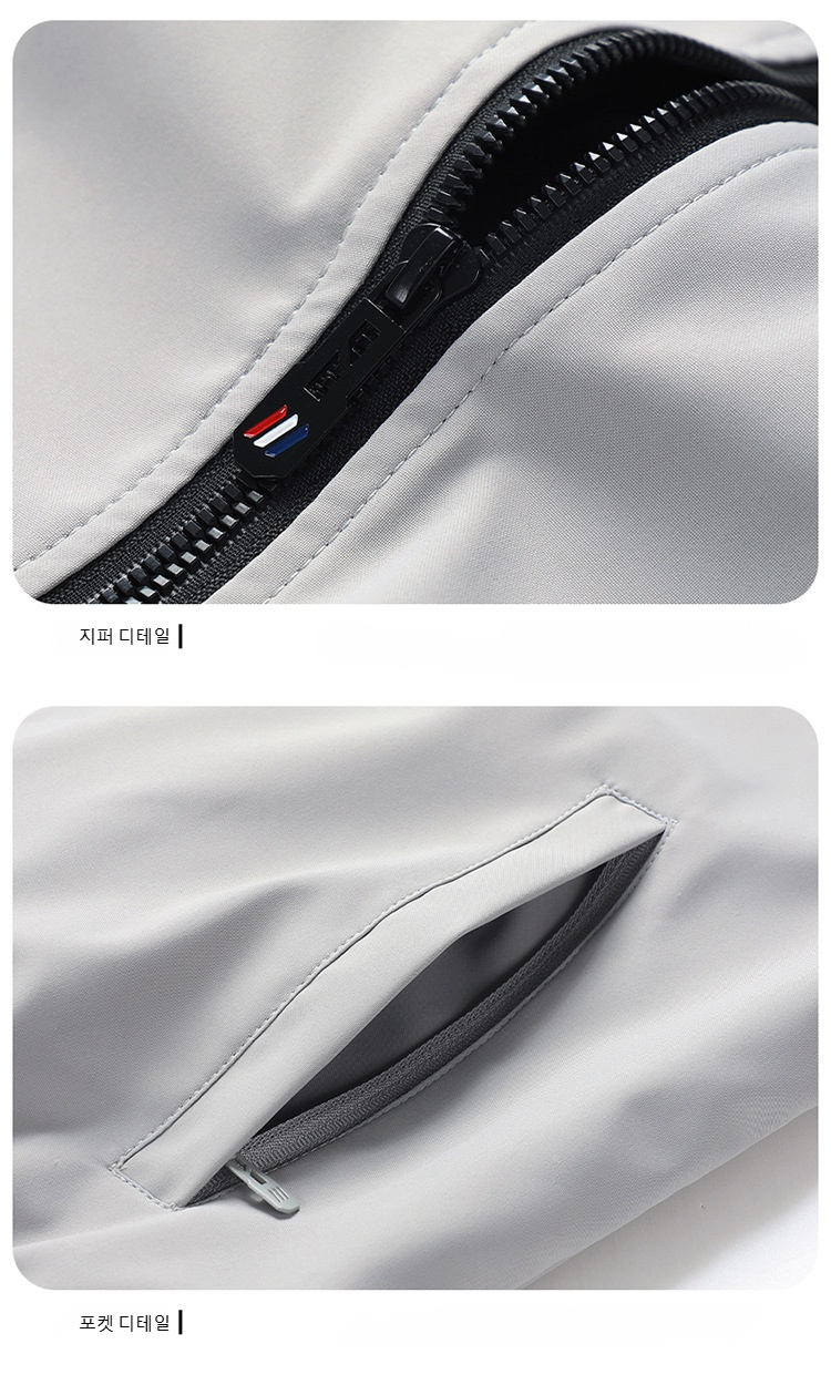 심플 디자인 남성 솔리드 재킷 디테일