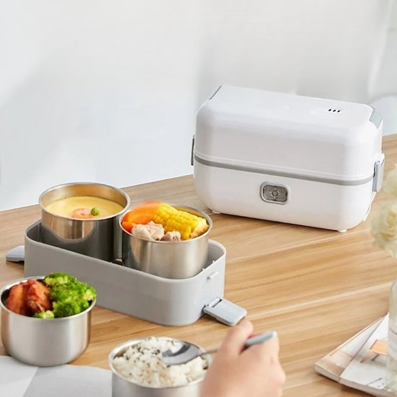 กล่องอาหารกลางวันร้อนไฟฟ้าเสียบปลั๊กได้