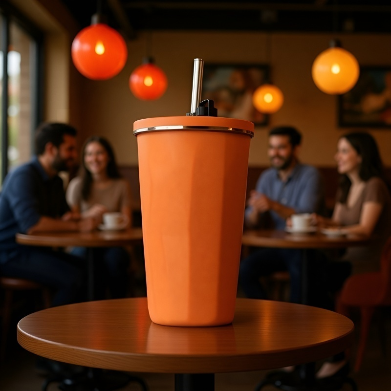 신축식 보냉 보온 빨대컵