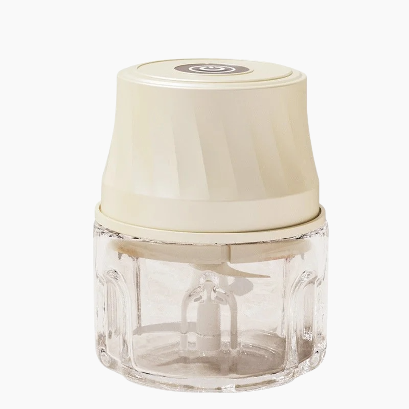 Batidora de ajo eléctrica para cocina, picadora de carne multifuncional