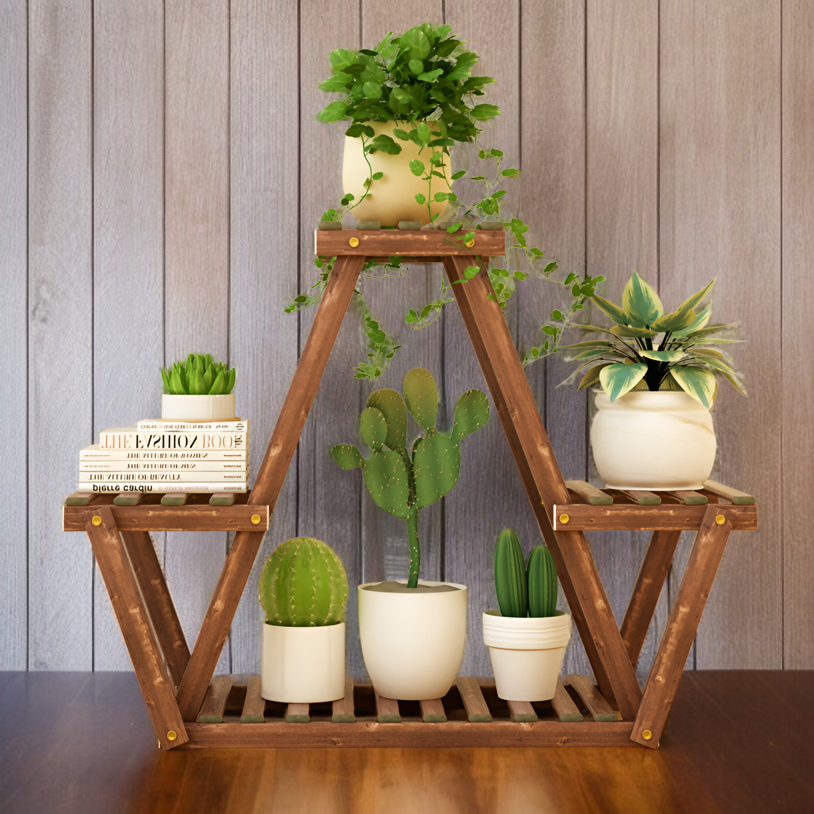 Mehrschichtiges bodenstehendes Blumenregal für den Innenbereich, Balkon, Wohnzimmer