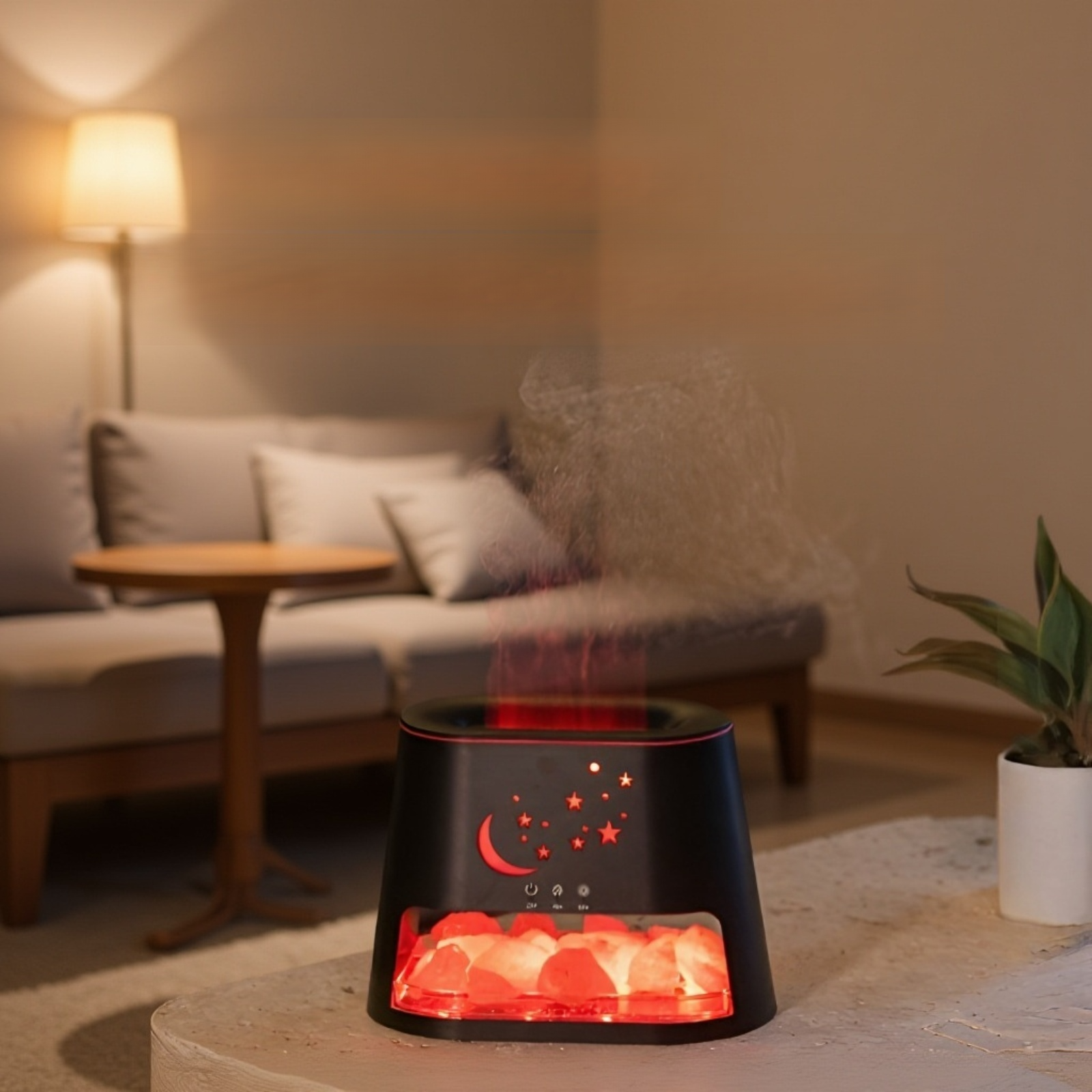 天然ヒマラヤ岩塩フレームアロマディフューザー