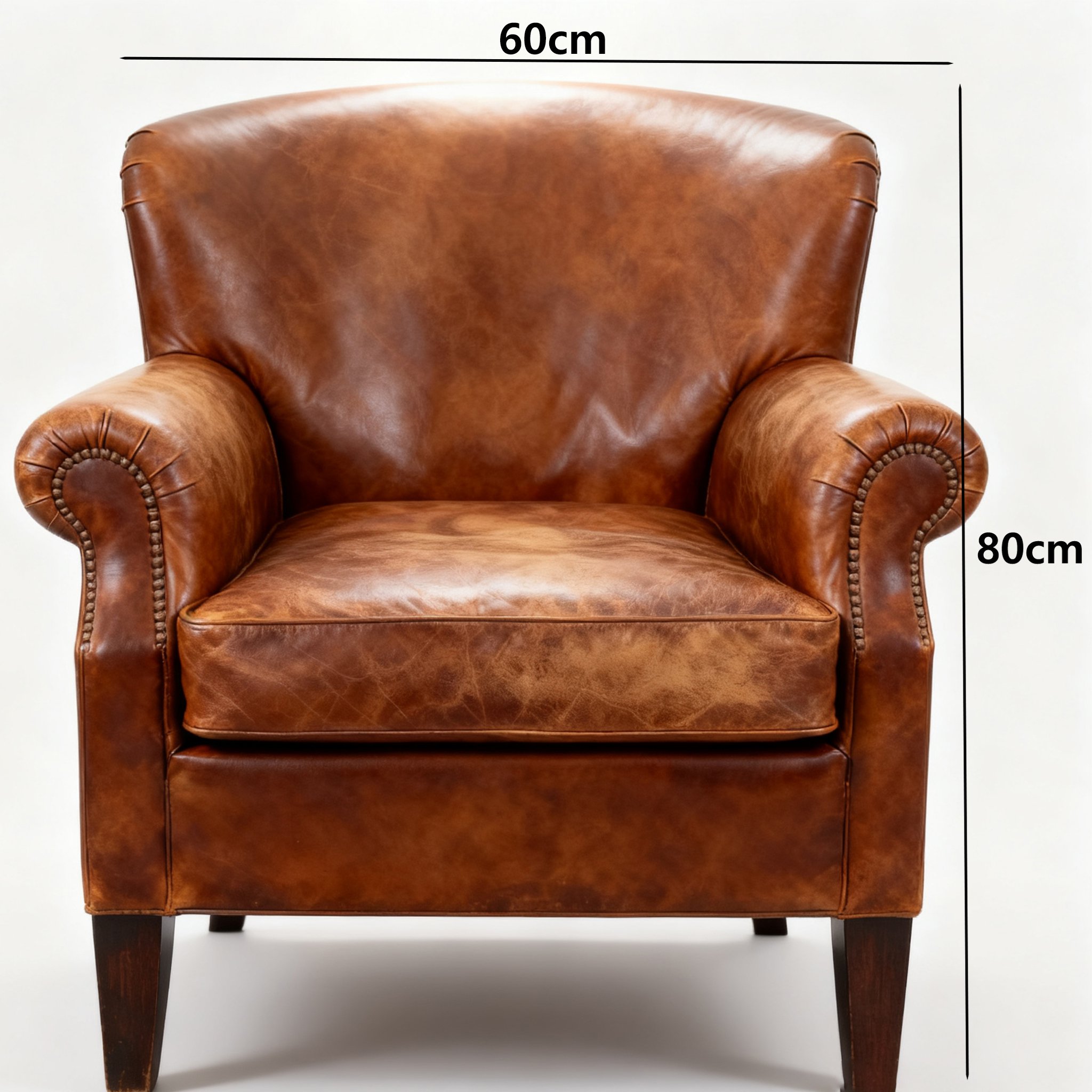 빈티지 디자인의 거실 의자 근접 사진