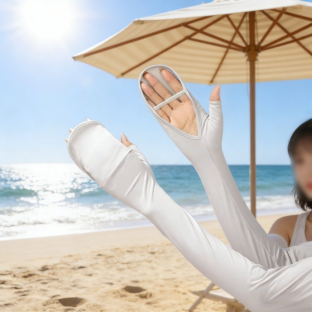 Cycling Arm Sleeve Gloves Integrated Ice Sleeve