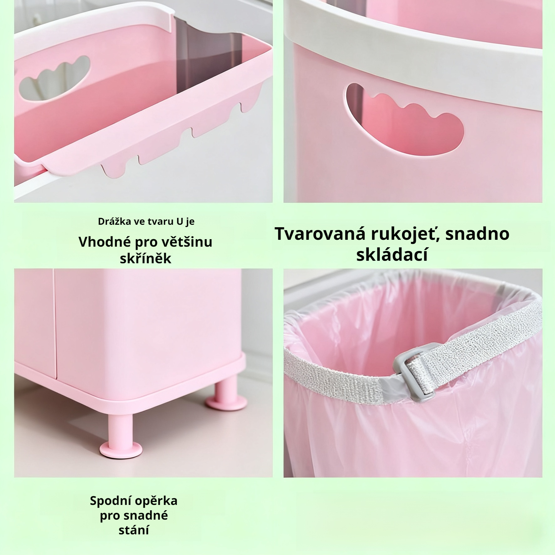 Skládací odpadkový