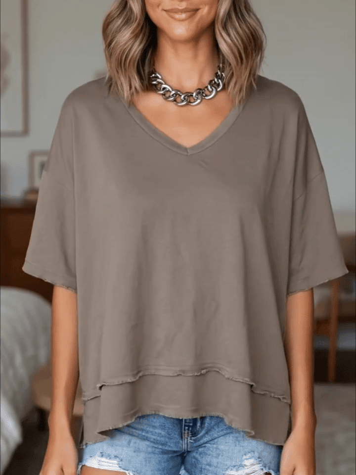 Women's Summer V-Neck T-Shirt