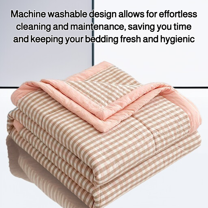 Machine washable cotton spring and autumn quilt