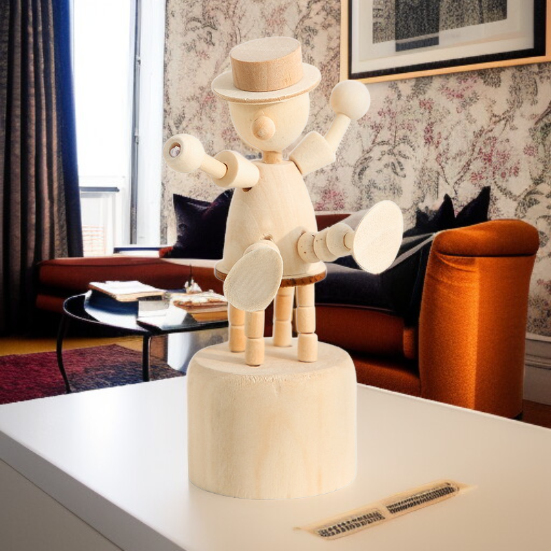 나무 동물 데스크탑 장식 귀여운 교육용 장난감 침실 장식