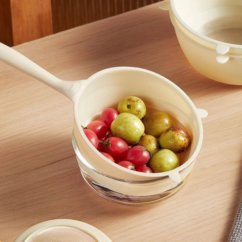 Colador práctico y ligero para lavar arroz