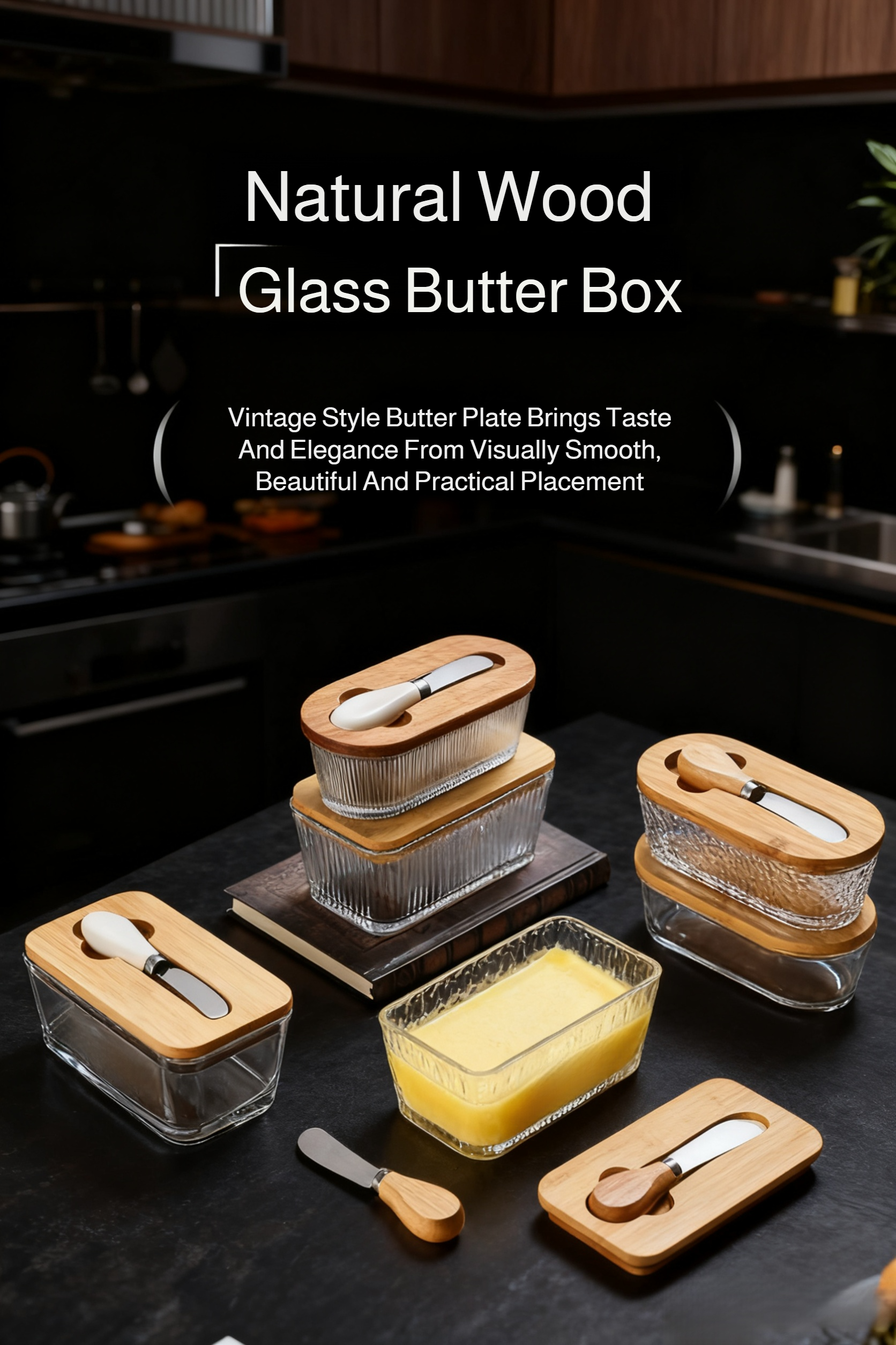 Ceramic butter dish with secure cover
