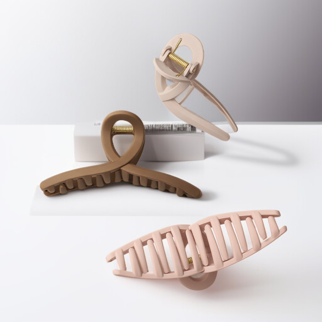 머리 뒤쪽에 고정되는 실리콘 헤어핀 사용법