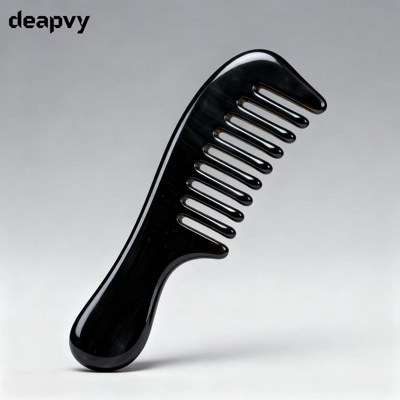 흑우각 빗, 청정두정마사지 경락빗 (2개)