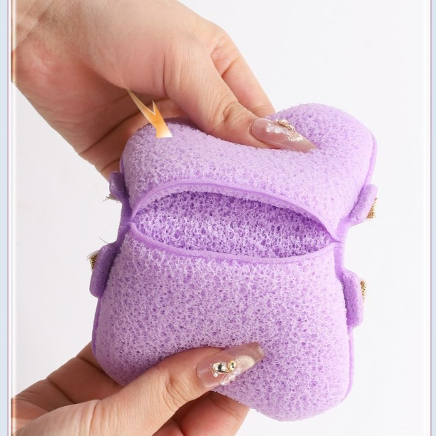 더블 리본 바디 솝 스펀지 