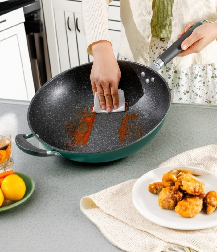 인체에 무해한 소재의 프라이팬