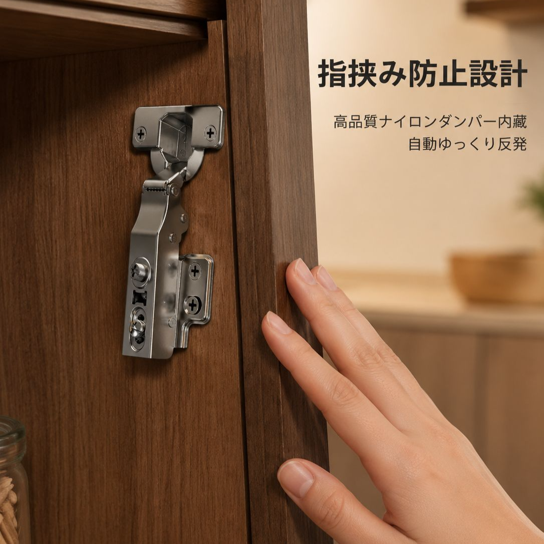 三段力ナイロンヒンジ全ダンパーソフトクローズ蝶番