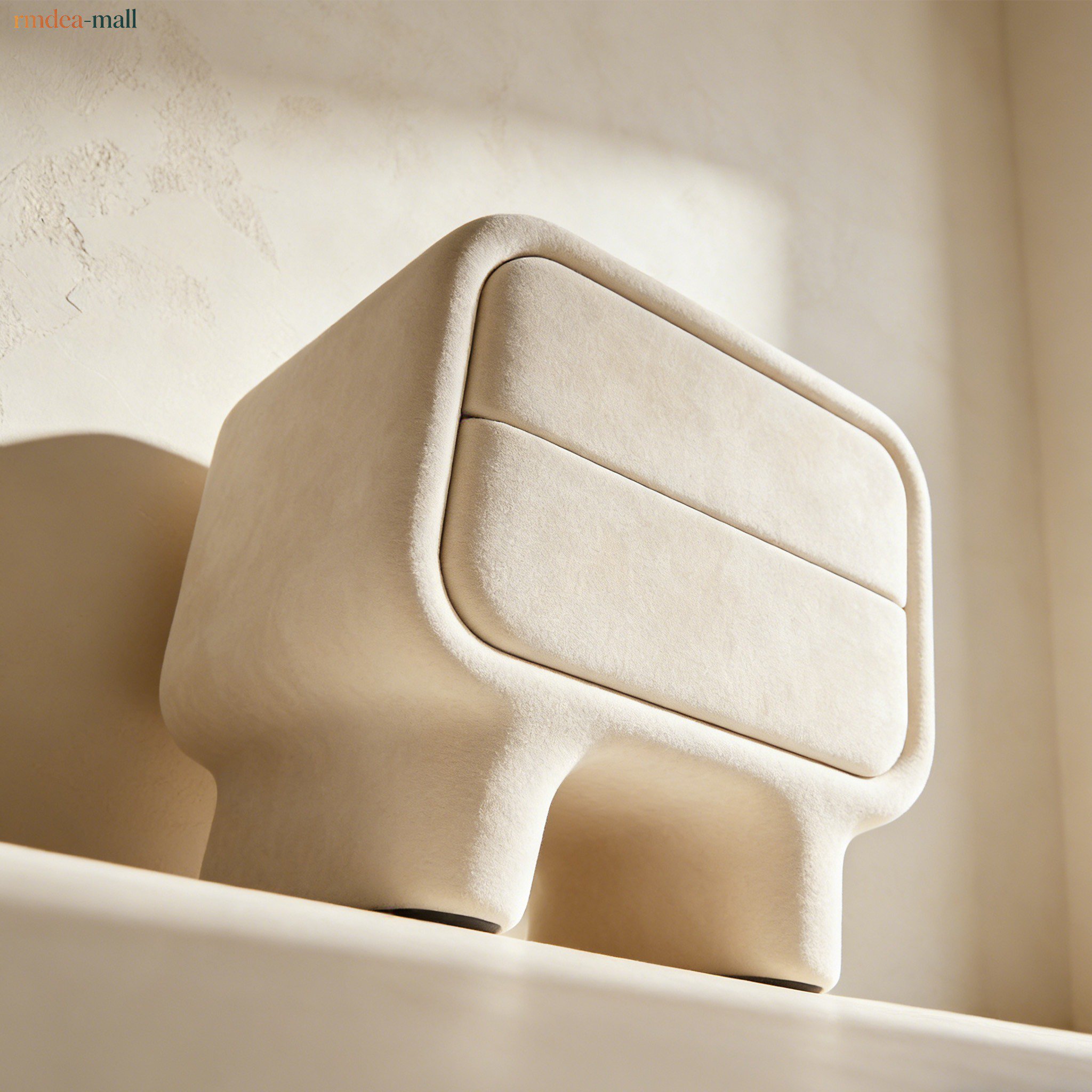 Simple storage bedside table for bedroom