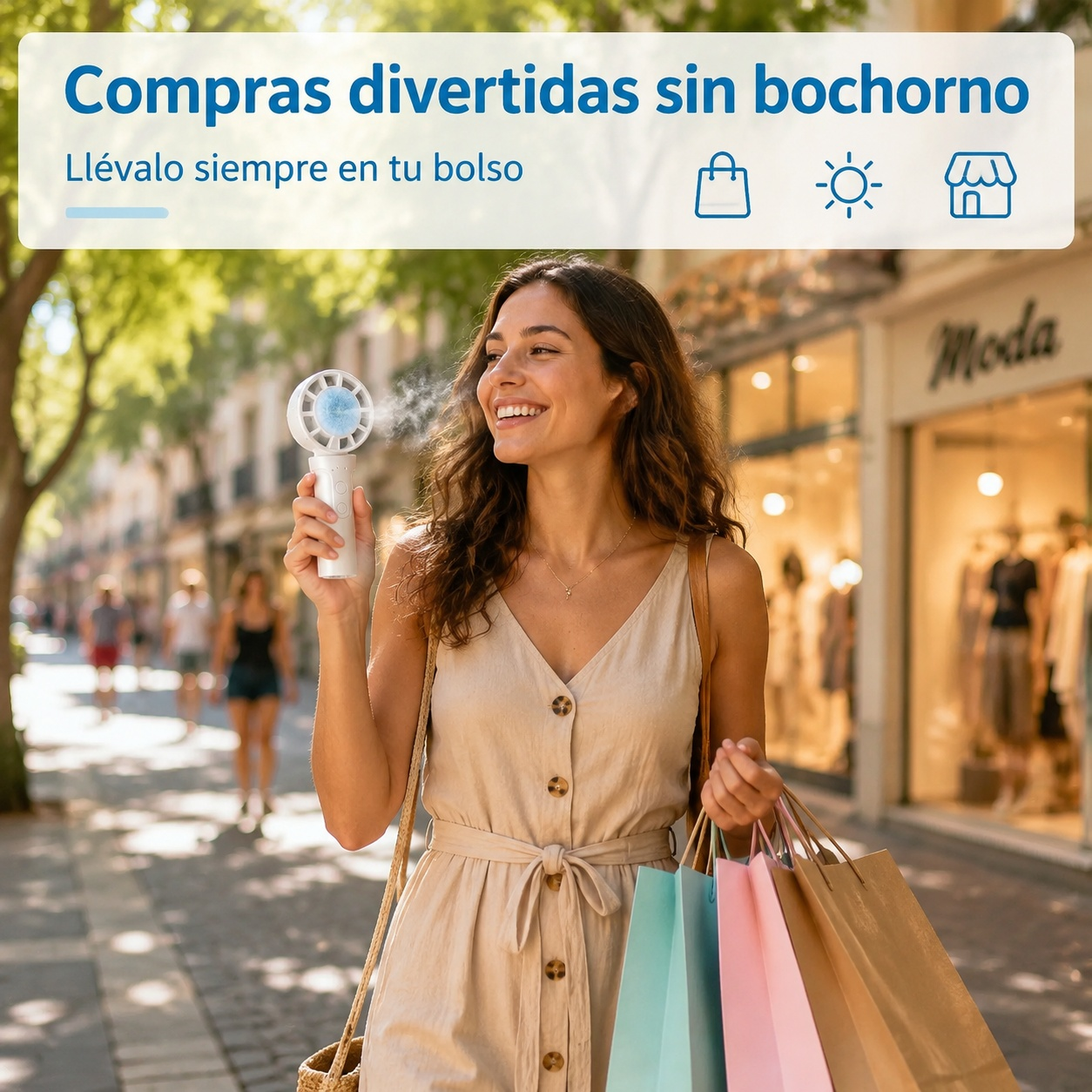 Ventilador de mano transparente con enfriamiento por semiconductores, mini ventilador portátil USB